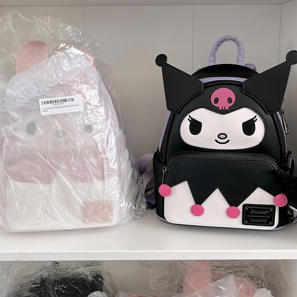 Brand new set of my Melody Kuromi Loungefly backpacks - Picture 1 of 3